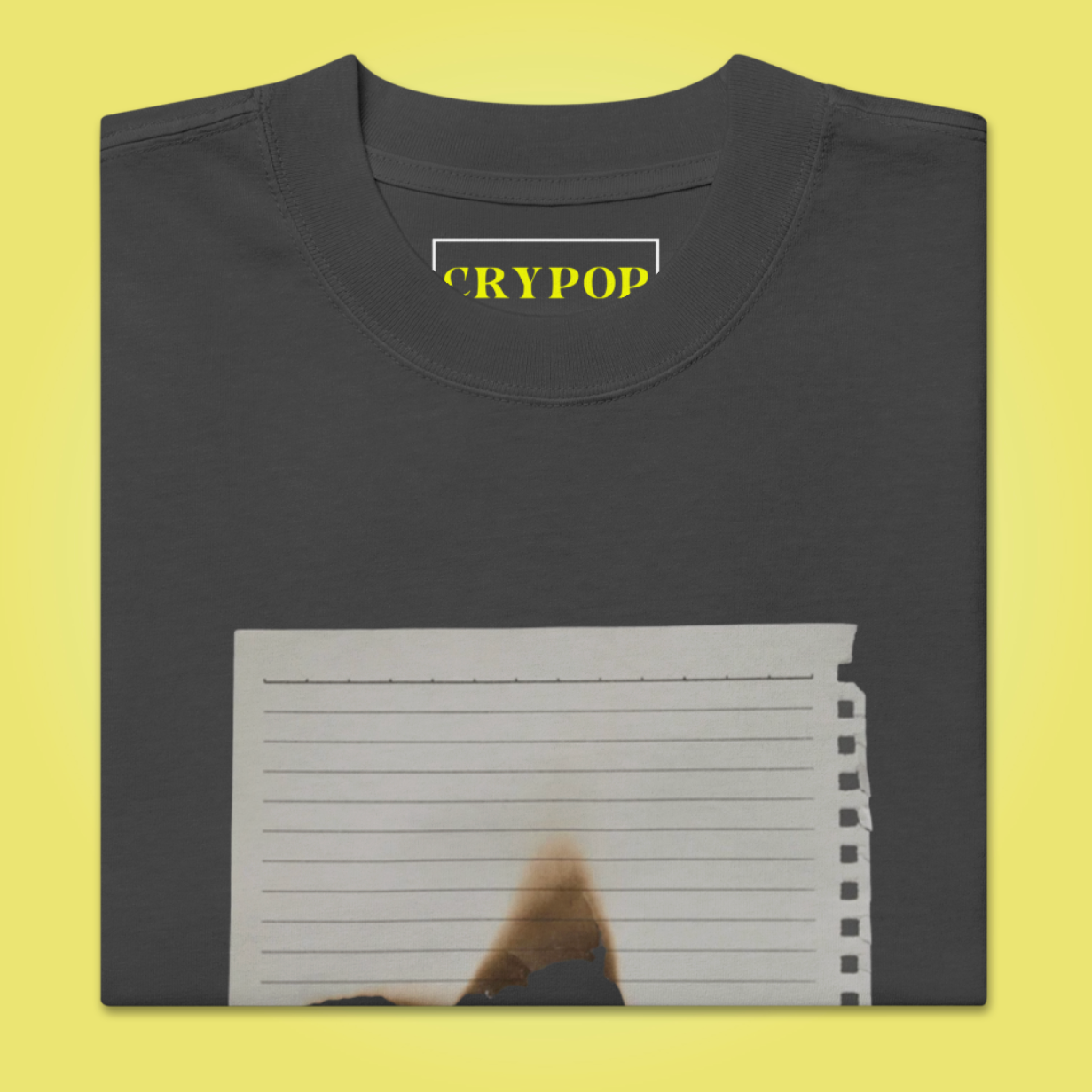 Thumbtack lyric oversized tee