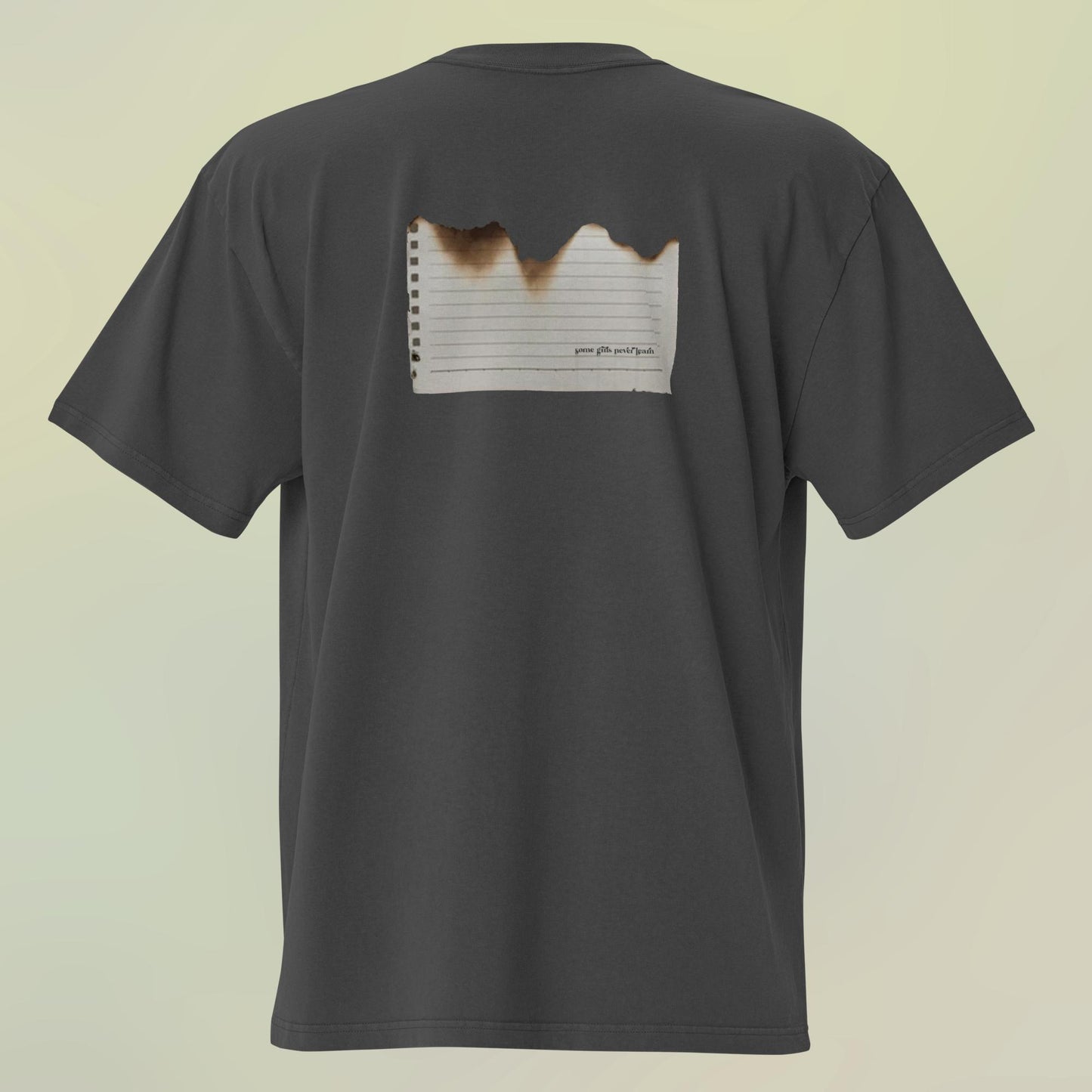 Thumbtack lyric oversized tee