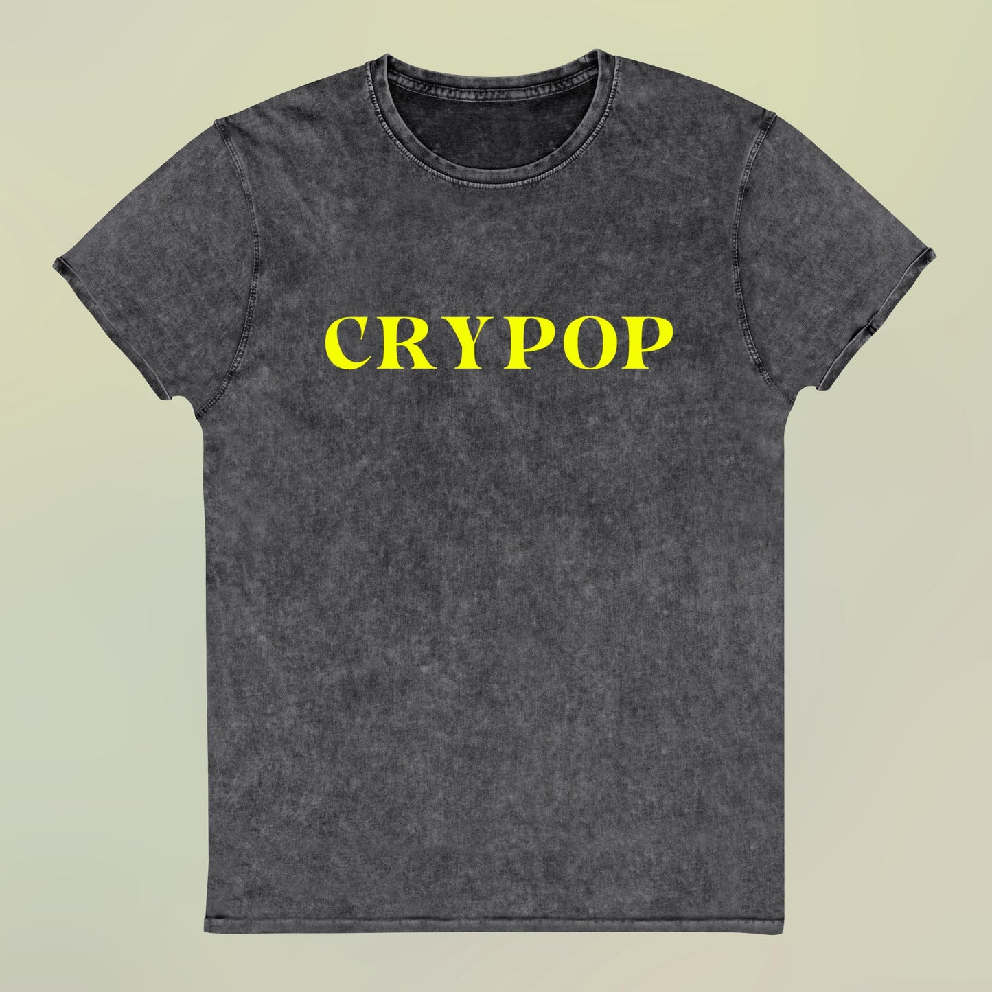 CRYPOP denim wash tee